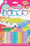 Kiddy Clay Modeling 12 Colors  5 Cutter 1 Roller