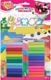 Kiddy Clay Modeling 24 Colors  5 Cutter 1 Roller