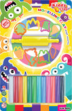 Kiddy Clay Modeling 12 Colors  8 Cutter 1 Roller