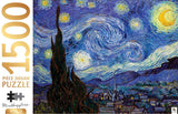 Mindbogglers Gold 1500-Piece Jigsaw: Starry Night by Van Gogh