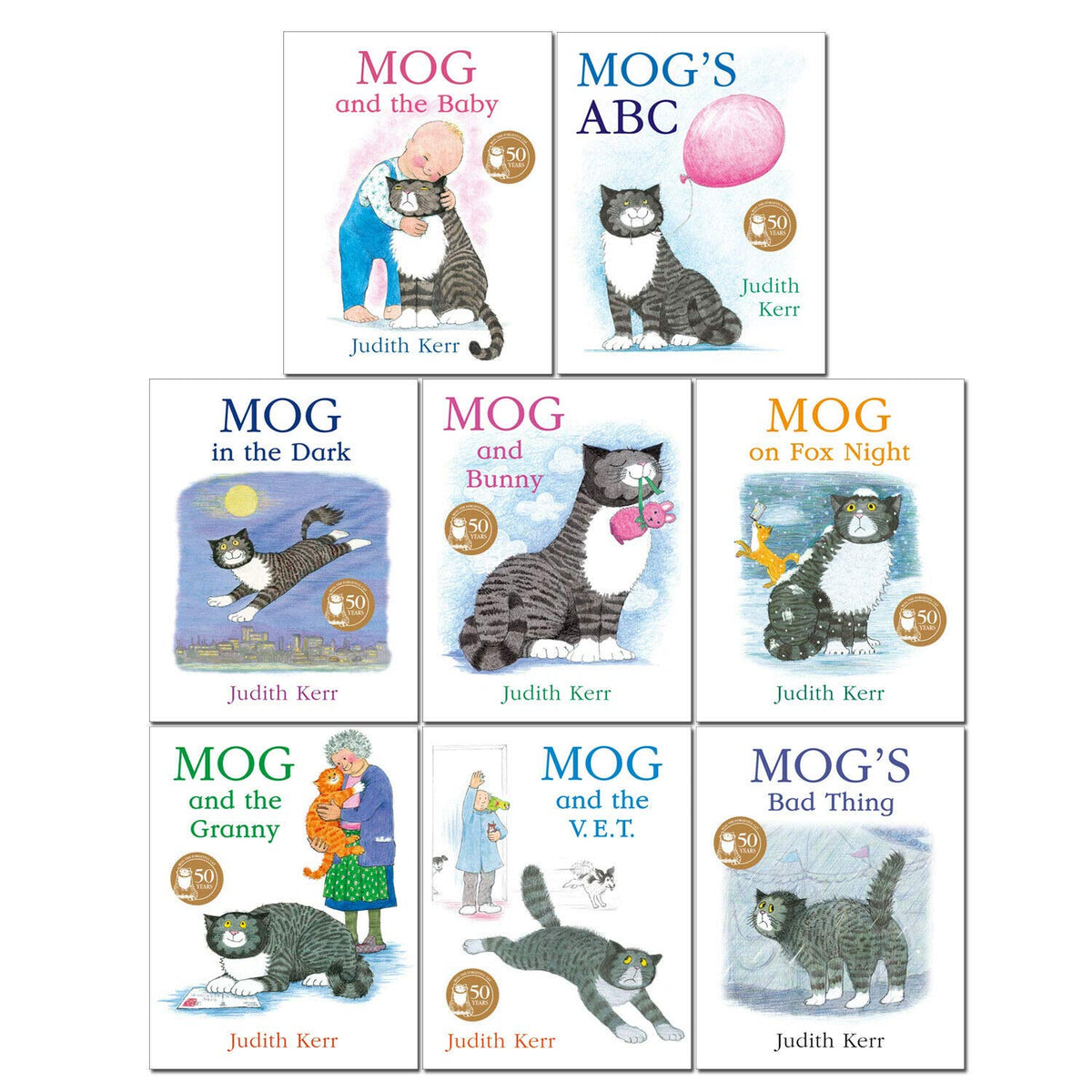 Mog The Cat Books Series 8 Books Collection Set Pack