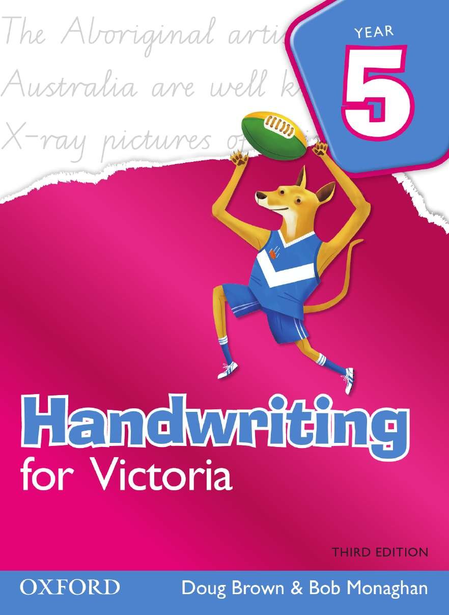 Handwriting for Victoria Year 5