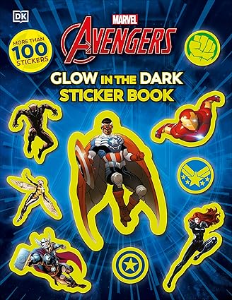 Marvel Avengers Glow in the Dark Sticker Book - With More Than 100 Stickers