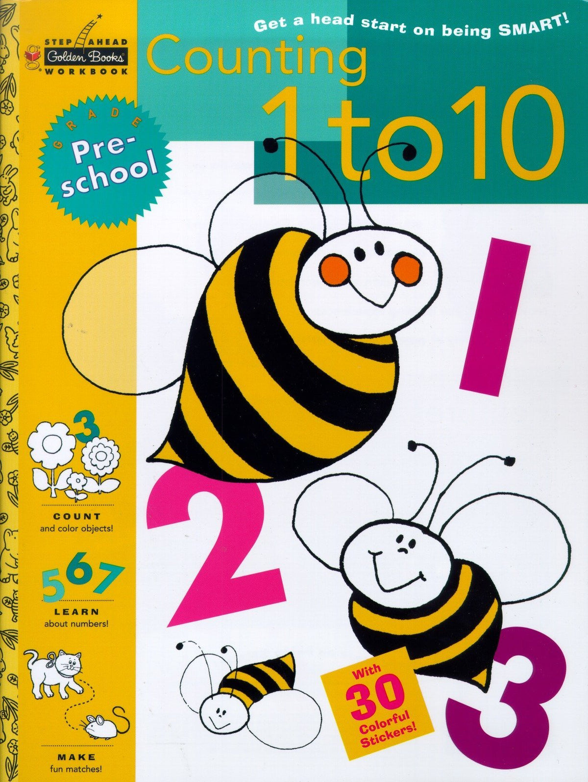 Sawb:Counting 1 to 10 - Preschool (Step Ahead Golden Books Workbook)