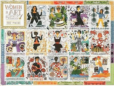 Women in Art Puzzle: Fearless Creatives Who Inspired the World 500-Piece Jigsaw Puzzle and Poster