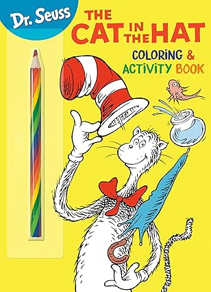 Dr. Seuss: The Cat in the Hat Coloring and Activity Book - Coloring and Activity Book with Rainbow Pencil