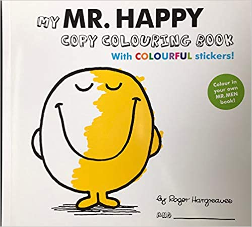 Mr Men Mr Happy Colouring