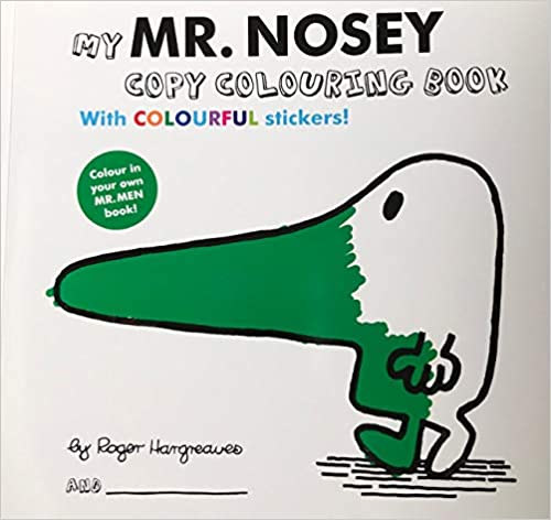 Mr Men Mr Nosey Colouring