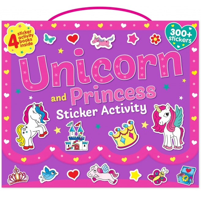 UNICORN AND PRINCESS STICKER ACTIVITY CARRY CASE
