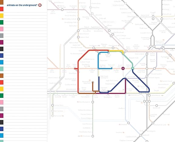 Animals on the Underground Desk Jotter