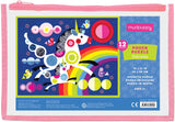 Mudpuppy Unicorns Pouch Puzzle, 12 Extra-Thick Pieces, 14”x11” – Great for Kids Age 2+ – Perfect for Travel – Helps Develop Hand-Eye Coordination - Packaged in Secure, Reusable Pouch