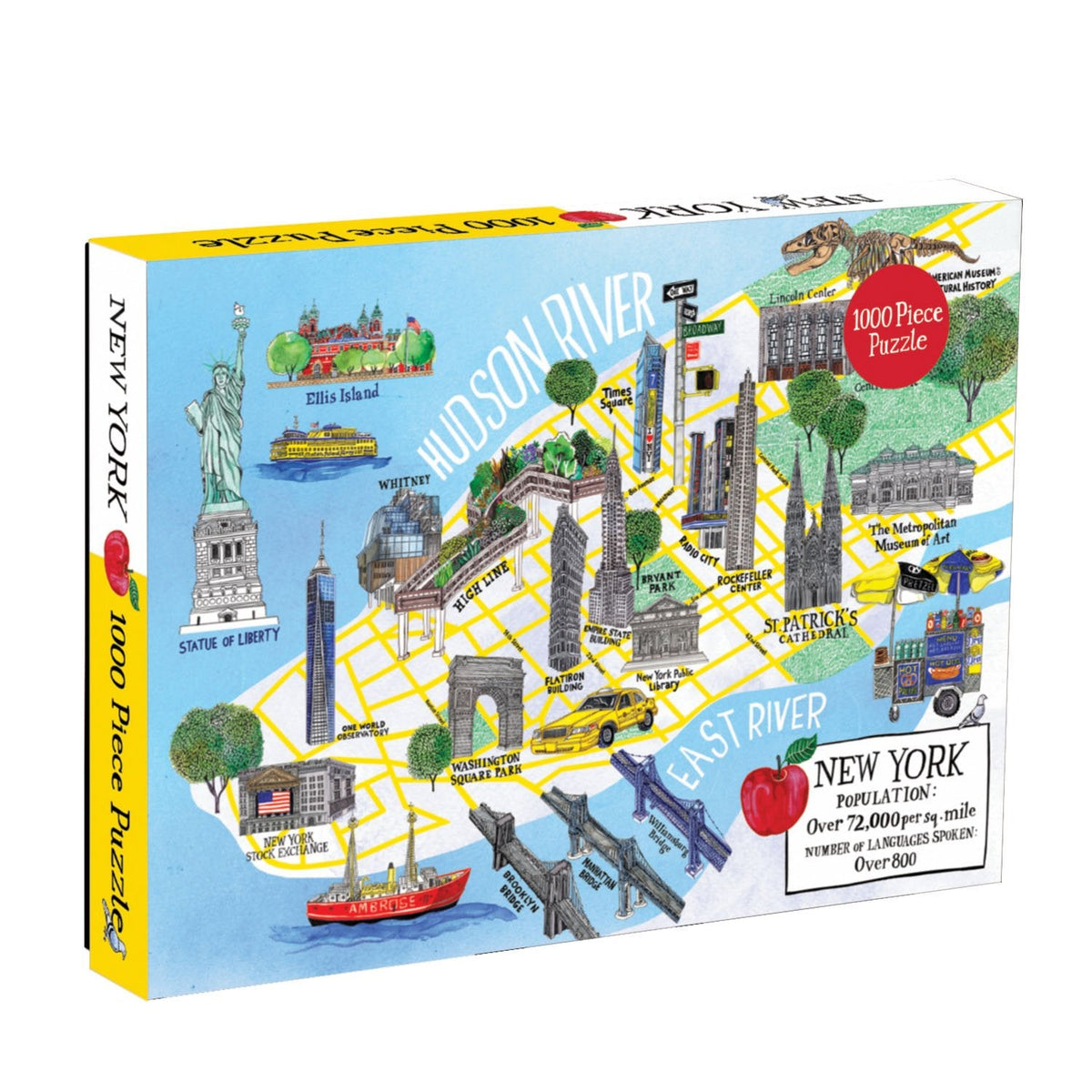 New York City Map - 1000 Piece Puzzle