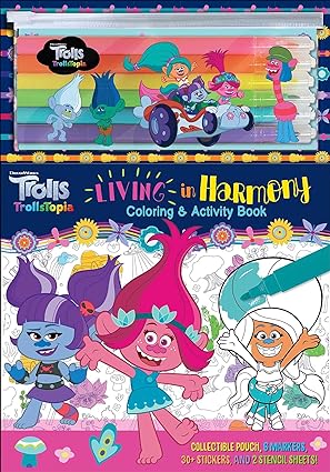 Dreamworks Trolls: TrollsTopia: Living in Harmony Coloring and Activity Book