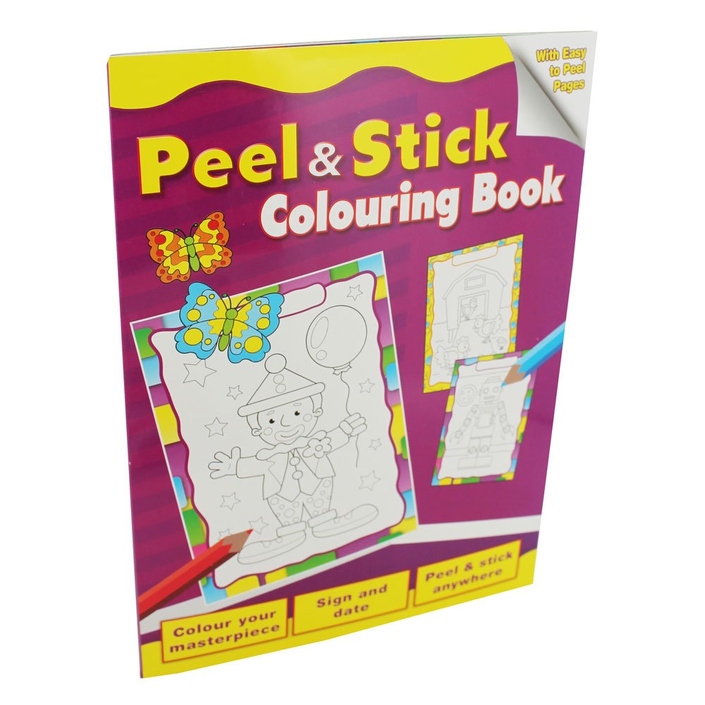 Peel and Stick Colouring Book