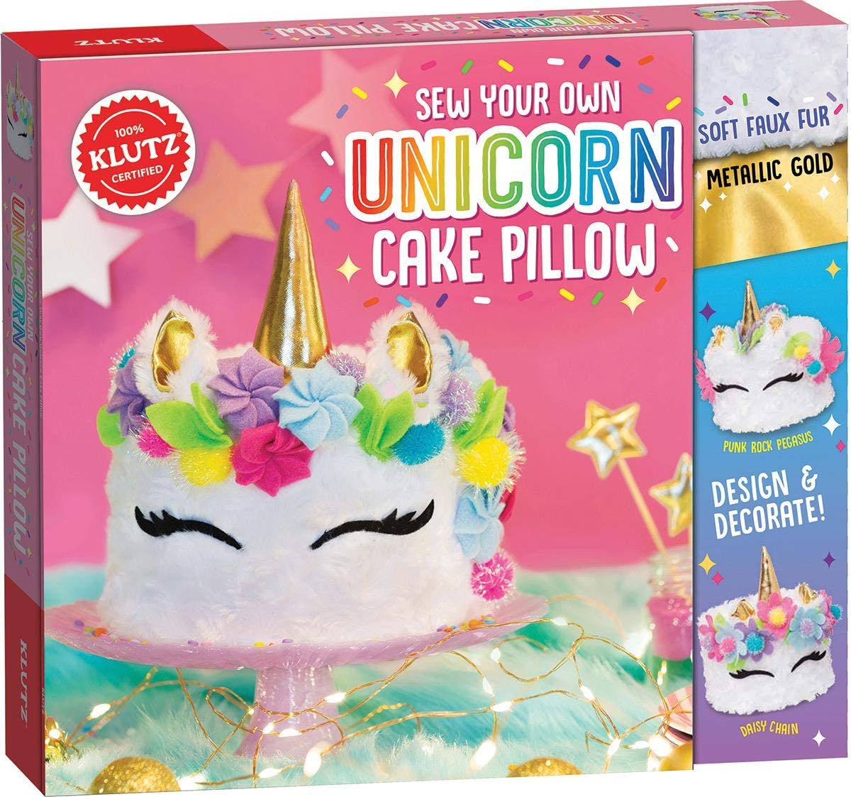 Klutz Sew Your Own Unicorn Cake Pillow Craft Kit