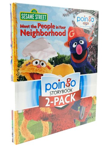 Poingo 2-Book Library: Thomas and Friends (Thomas and the New Carousel) and Sesame Street (Meet the People in Your Neighborhood)