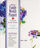 2023 Hydrangeas Family Weekly Planner (18-Months