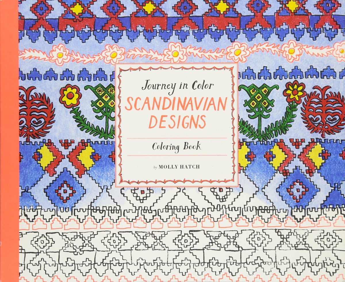 Journey in Color: Scandinavian Designs Coloring Book