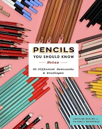 Pencils You Should Know Notes: 20 Different Notecards and Envelopes