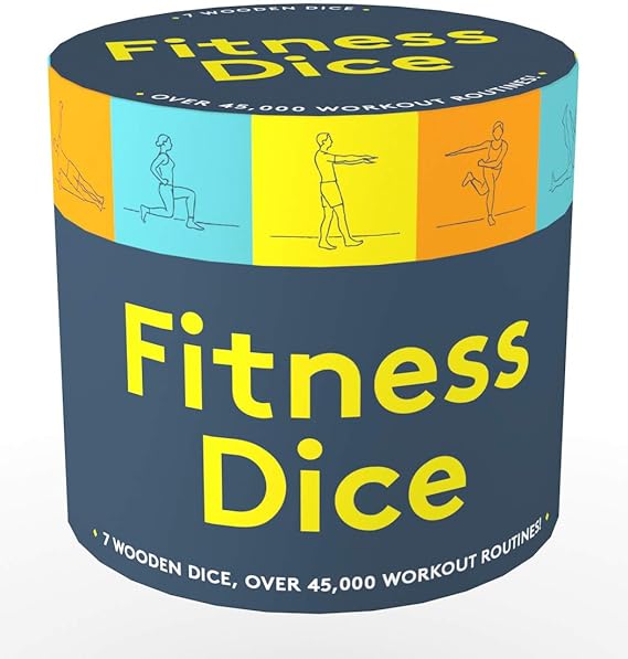 Fitness Dice - 7 Wooden Dice, Over 45,000 Workout Routines