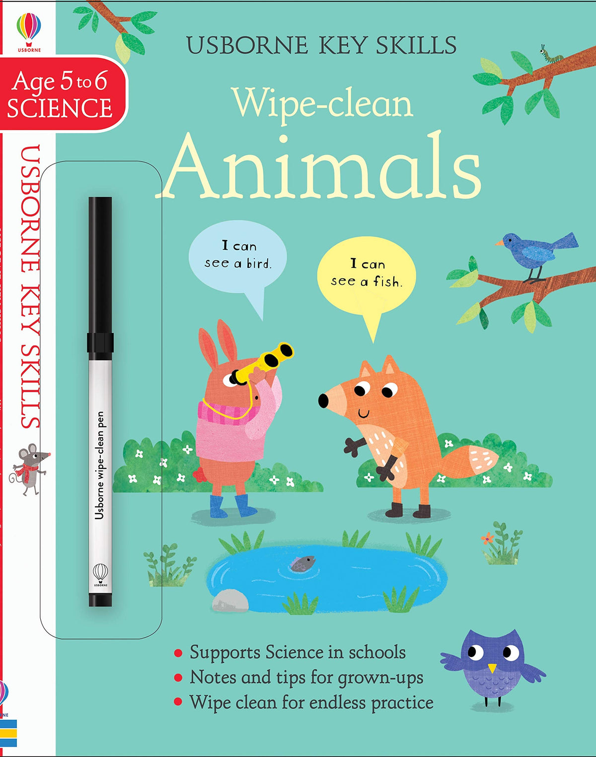Wipe-Clean Animals 5-6