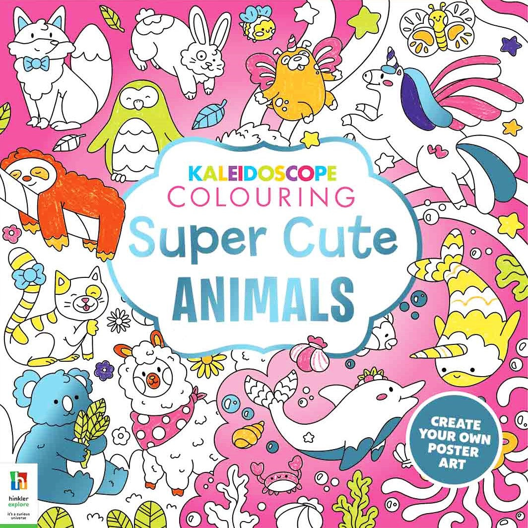 Kaleidoscope Colouring Book  Super Cute Animals
