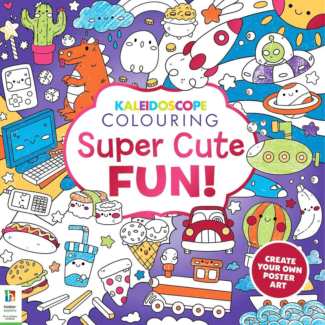 Kaleidoscope Colouring Book Super Cute Fun