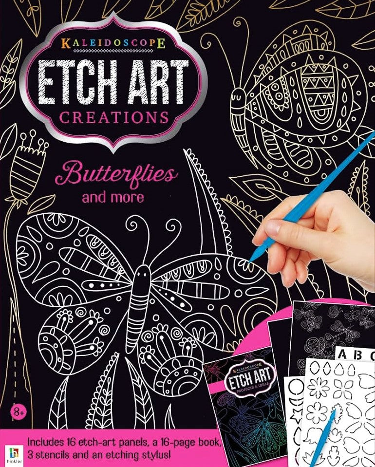 Kaleidoscope Etch Art Creations Butterflies and More