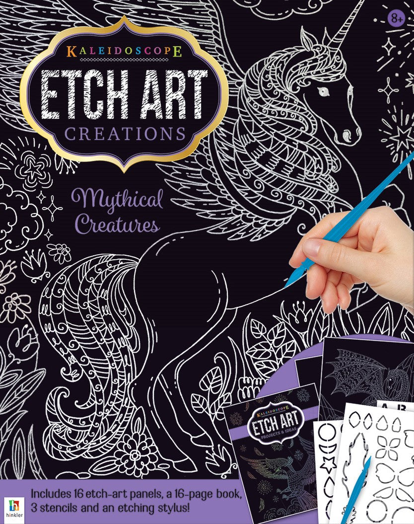 Kaleidoscope Etch Art Creations Mythical Creatures