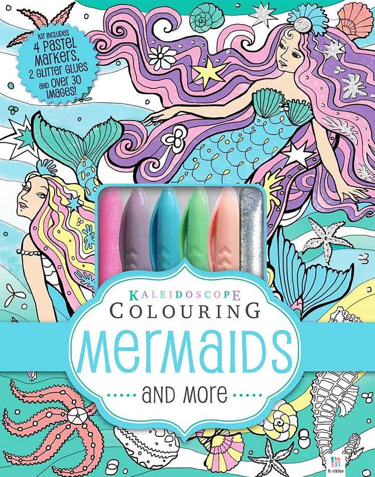 Kaleidoscope Pastel Colouring Kit: Mermaids and More