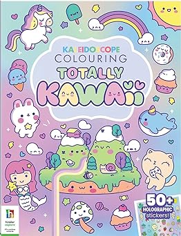 Kaleidoscope Sticker Colouring: Totally Kawaii