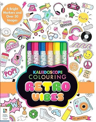 Kaleidoscope Colouring Kit Retro Vibes