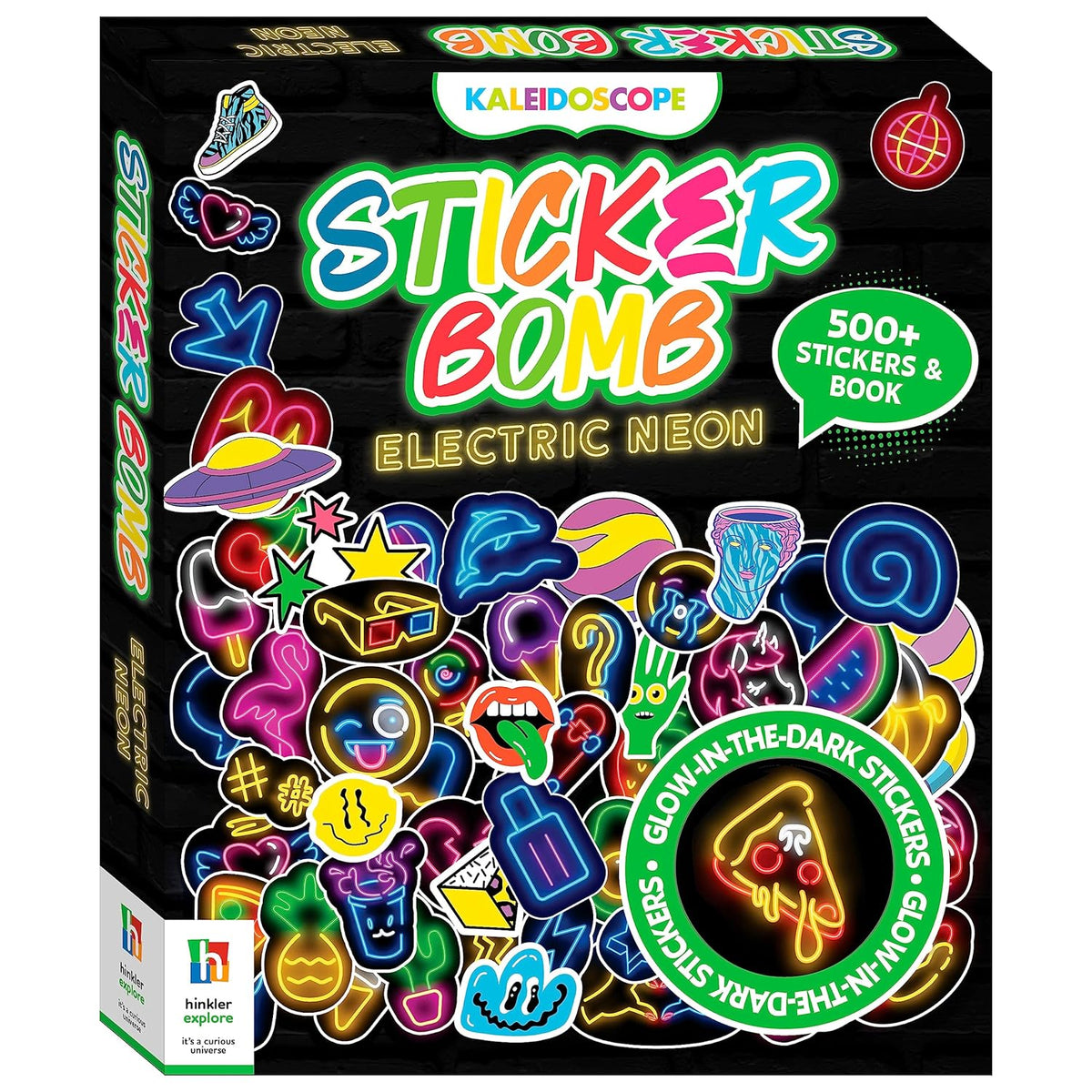 Electric Neon Kaleidoscope Sticker Bomb Kit