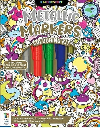 Kaleidoscope Colouring  Metallic Markers