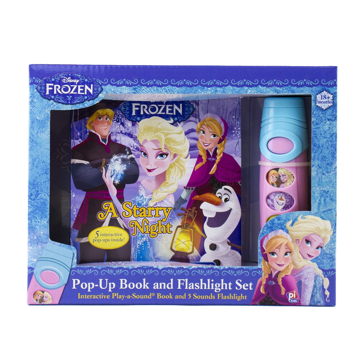 Disney Frozen Pop-Up Book and Flashlight Set