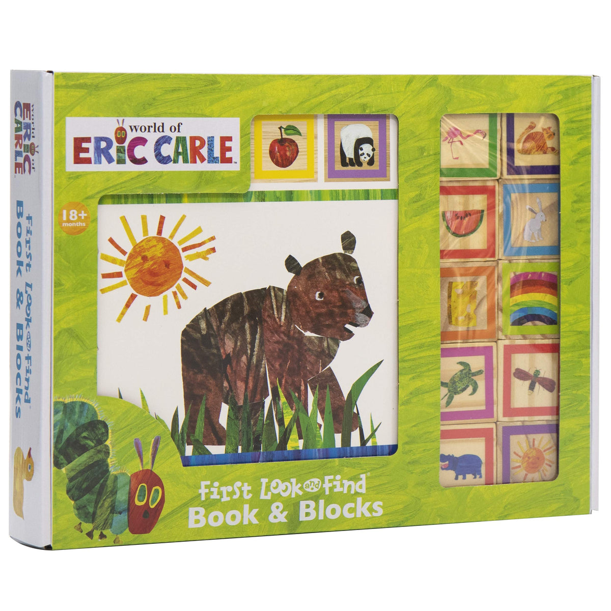 World of Eric Carle, 10 Wooden Blocks and Interactive First Look and Find Board Book Set