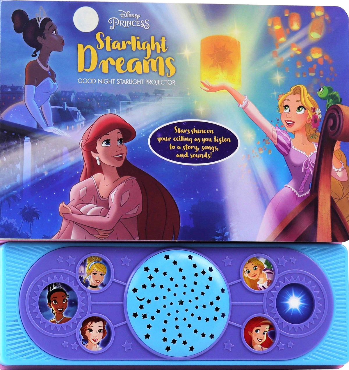 Disney Princess Cinderella, Belle, Rapunzel, an More! - Starlight Dreams Good Night Starlight Projector - PI Kids (Play-A-Song)