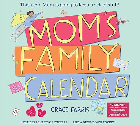 Mom's Family Wall Calendar 2024