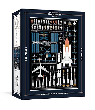The History of Space Travel Puzzle - Astronomical Jigsaw Puzzle and Poster: 500 Pieces