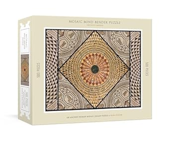 Mosaic Mind Bender 500-Piece Puzzle - An Ancient Roman Mosaic Jigsaw Puzzle and Mini-Poster : Jigsaw Puzzles for Adults