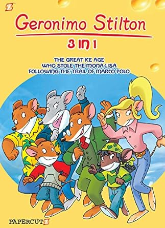 Geronimo Stilton 3-in-1 #2 - Following The Trail of Marco Polo, The Great Ice Age, and Who Stole the Mona Lisa