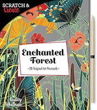 Scratch and Create: Enchanted Forest - 20 original art postcards