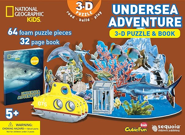 National Geographic Undersea - 3D Puzzle and Book