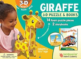 Giraffe: Wildlife 3D Puzzle and Books [With Puzzle]