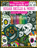 Creative pages neon coloring book sugar skulls and more