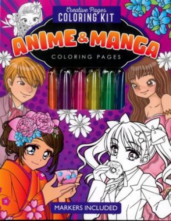 Creative Pages Coloring Kit: Anime and Manga