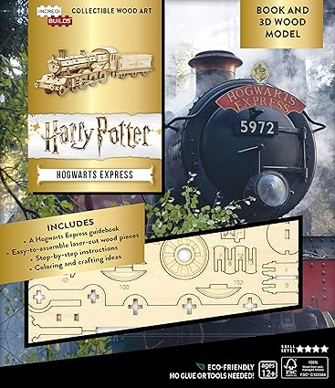 IncrediBuilds  Harry Potter Hogwarts Express Book and 3D Wood Model