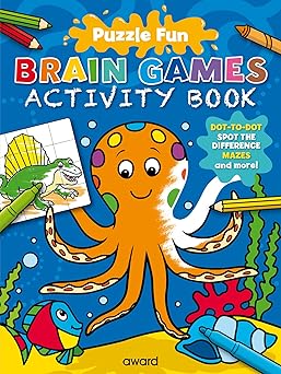 Puzzle Fun Brain Games:Octopus (Activity Book)
