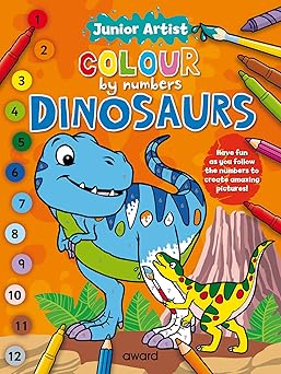 Junior Artist Colour By Numbers: Dinosaurs