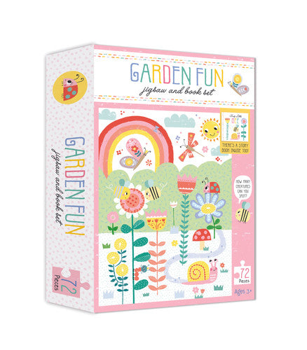 Jigsaw and Book Set - Garden Fun